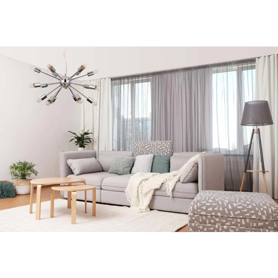 Lampa wisząca 18pł THEO AD20000-18 silver Italux - zdjęcie 2