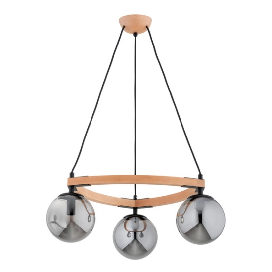 Lampa wisząca ADINA DREWNIANA 3xE14 62463 ALFA