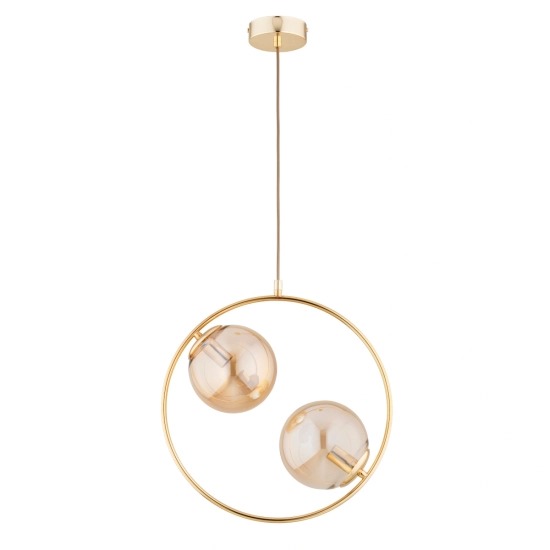 Lampa wisząca ADINO ZŁOTA 2xE14 62439 ALFA