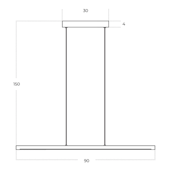 Lampa wisząca ALAMO AZ5765 LED 16W 3000K złoty AZZARDO
