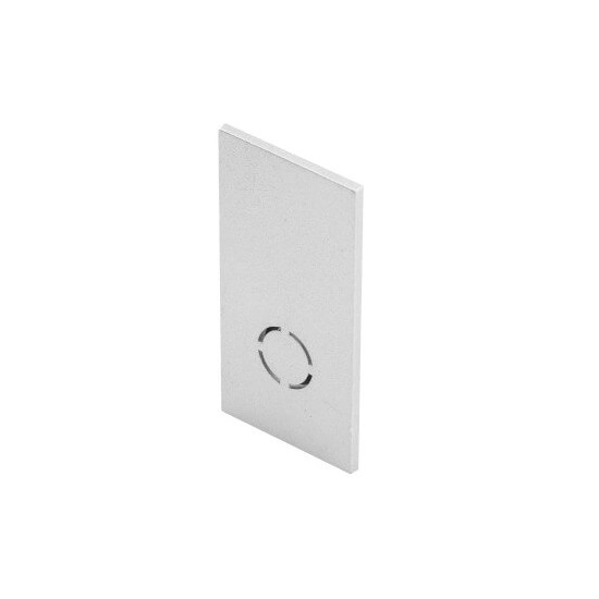 Zaślepka końcowa do szyn magnetycznych ALFA MAGNETIC52 END CAP ANODISED SILVER AZ6371 AZZARDO
