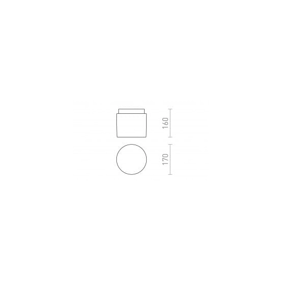 kinkiecik.pl ARANA R 17 sufitowa szkło opalowe/chrom 230V E27 15W IP44 R13682 Rendl light studio