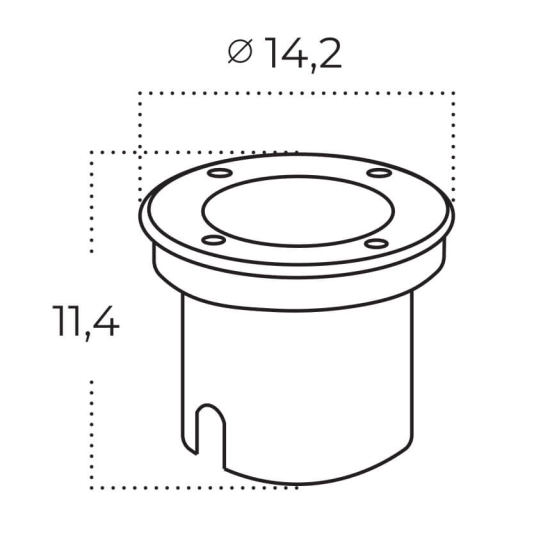 Lampa najazdowa AROS AZ5844 4000K IP67 AZZARDO