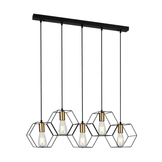 kinkiecik.pl Aina Lampa wisząca PND-74889-5-BK ITALUX