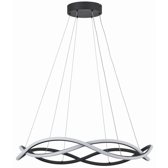 Amira - lampa wisząca LED czarny mat 343601-30 REALITY