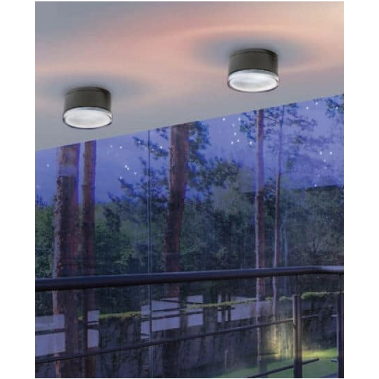 Apulia R (dark grey) LED 10W 800lm 3000K IP54 METAL ACRYL AZ4335 AZZARDO