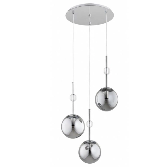 Lampa wisząca Arvena 3xE14 chrom 62641 ALFA