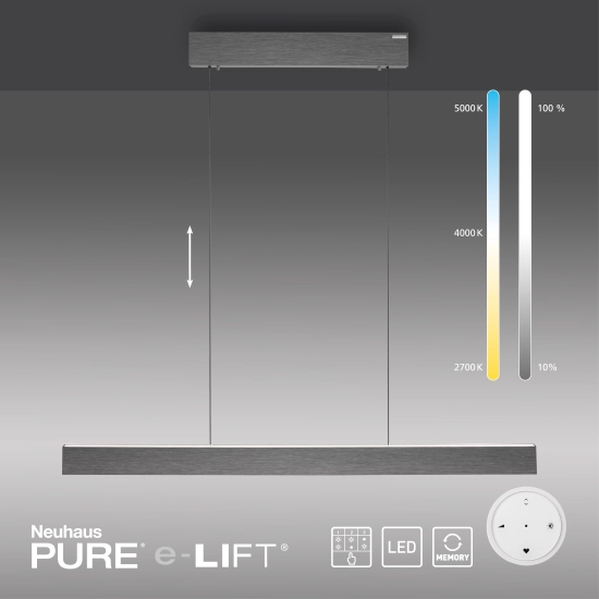 Lampa wisząca Pure E-motion Szary 2570-15 Paul Neuhaus - zdjęcie dodatkowe 8
