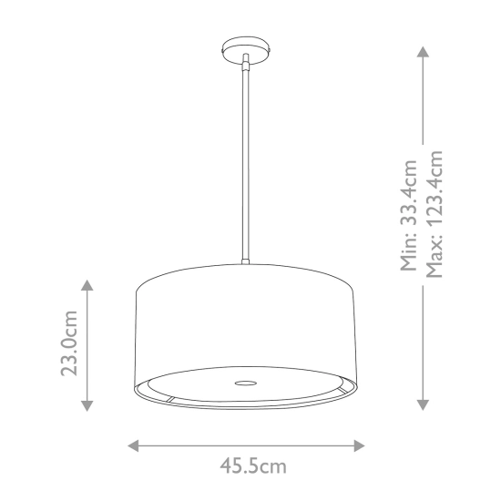 Lampa wisząca Balance – 1 źródło światła – Czarna / Polerowany nikiel BALANCE-P-BKPN Elstead Lighting