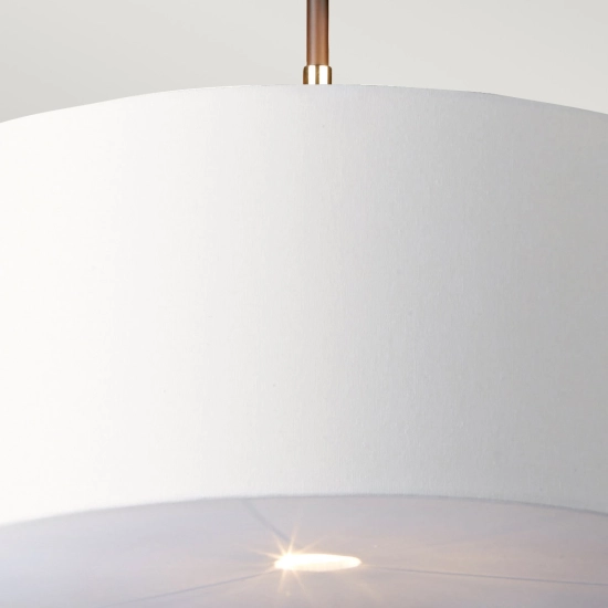 Lampa wisząca Balance – 1 źródło światła – Czarna / Polerowany nikiel BALANCE-P-BKPN Elstead Lighting
