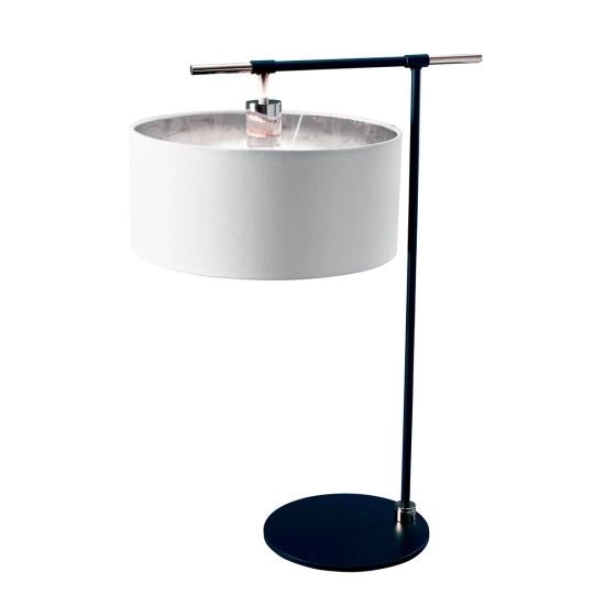 Lampa stołowa Balance – 1 źródło światła – Czarna / Polerowany nikiel BALANCE-TL-BKPN Elstead Lighting