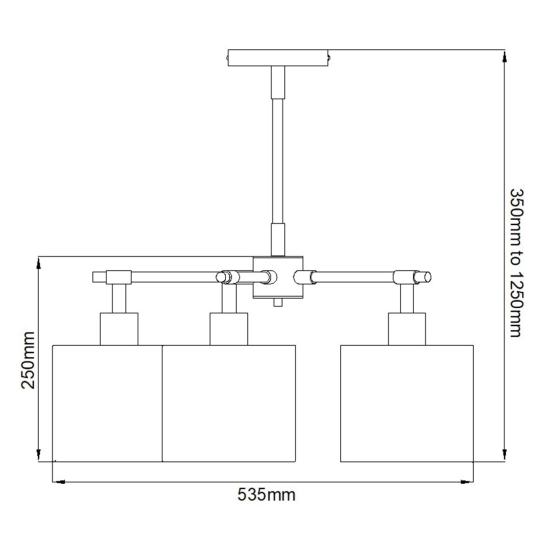 Żyrandol Balance – 5 źródeł światła – Czarny / Polerowany nikiel BALANCE5-BKPN Elstead Lighting