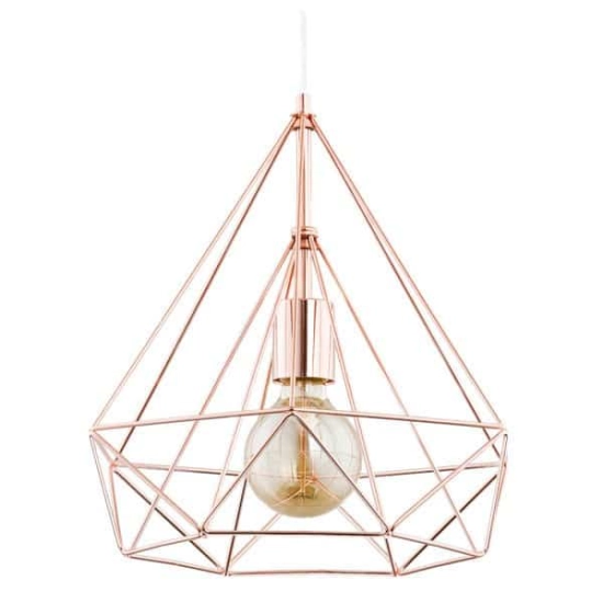 Lampa wisząca BASKET miedź śr. 37cm 60361 ALFA