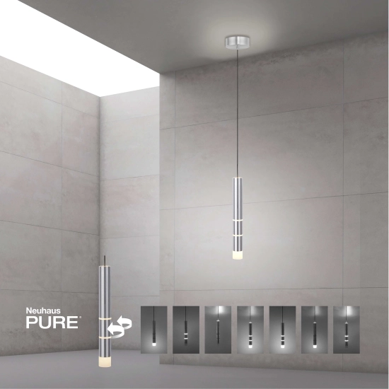 Lampa wisząca Pure Vega Aluminium 2211-95 Paul Neuhaus - zdjęcie dodatkowe 6