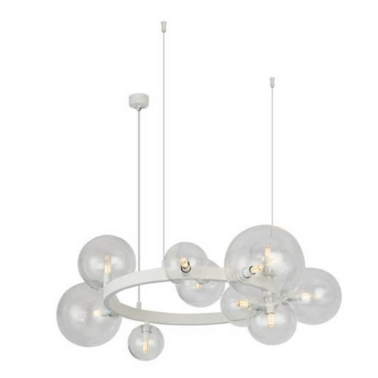Komplet kloszy przezroczysty 10 BUBBLES GLASS SHADES SET 10 CLEAR AZ5872 AZZARDO