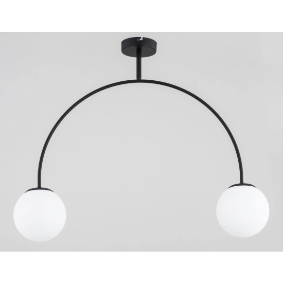 Lampa wisząca Bendo 2xE14 czarna 62514 ALFA
