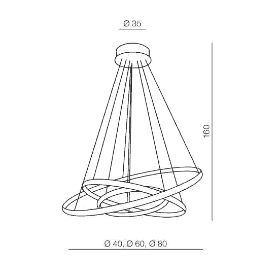 Lampa wisząca Brighton 3 (black) AZ4428 AZZARDO
