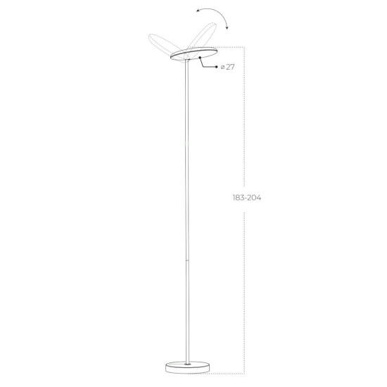 Lampa podłogowa CARPA AZ6307 LED 33W 3000K AZZARDO
