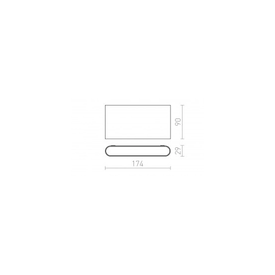 CHOIX 175 ścienna antracyt 230V LED 10W IP54 3000K R12691 Rendl light studio