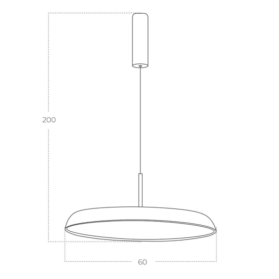 Lampa wisząca CLARA AZ5817 LED 50W CCT SWITCH DIMM biały AZZARDO
