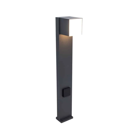 kinkiecik.pl Lampa stojąca z gniazdem elektrycznym CUBA 7193805118 IP54 LUTEC