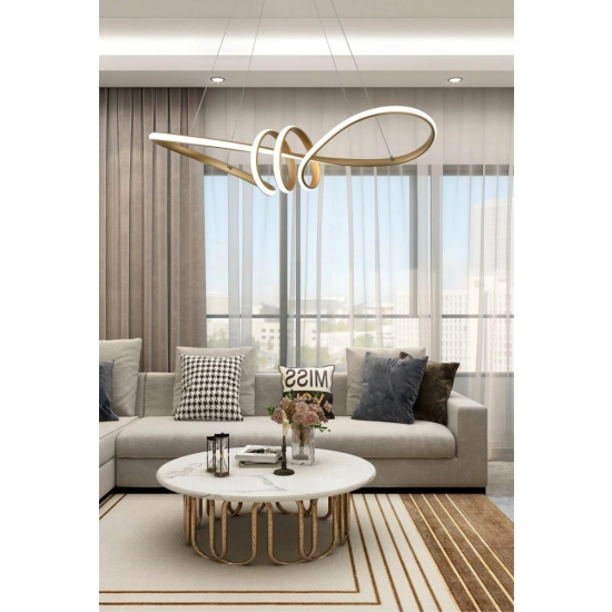 Canbera lampa wisząca LED złoty 338901-09 REALITY