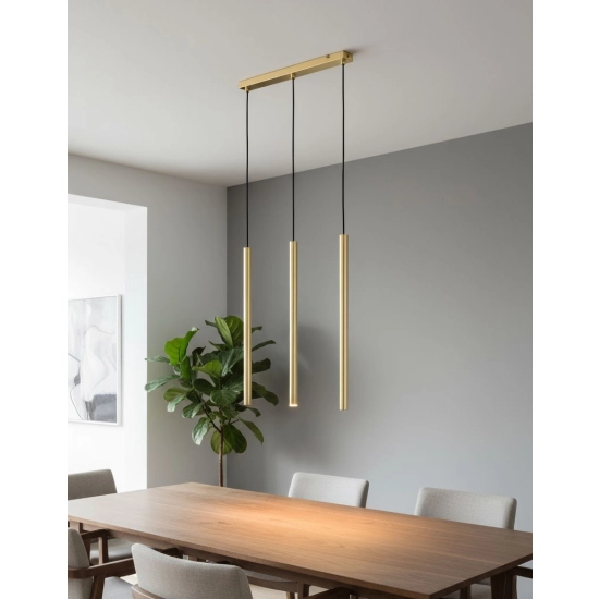 Lampa wisząca Collet 3xG9 złota 62287 ALFA