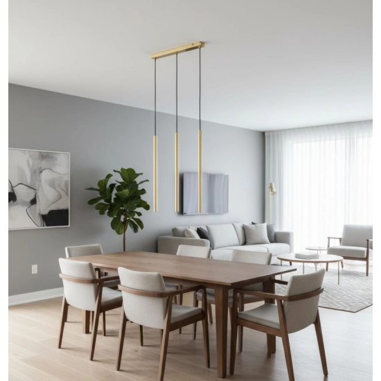 Lampa wisząca Collet 3xG9 złota 62287 ALFA
