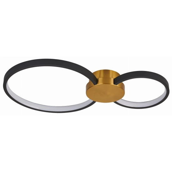 Plafon Condida LED złoty/czarny mat 641102-32 REALITY