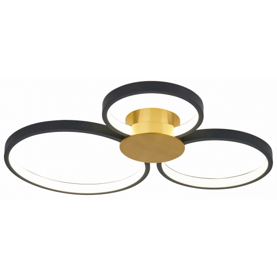 Plafon Condida LED złoty/czarny mat. 641103-32 REALITY