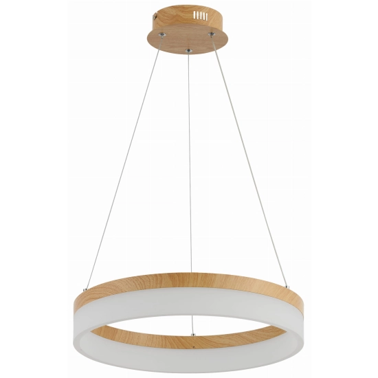 Cornelia - lampa wisząca 1 płomienna LED imitacja drewna 330601-11 REALITY