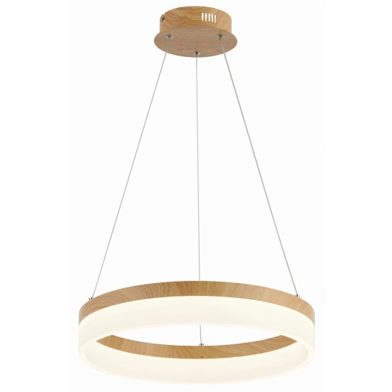 Cornelia - lampa wisząca 1 płomienna LED imitacja drewna 330601-11 REALITY