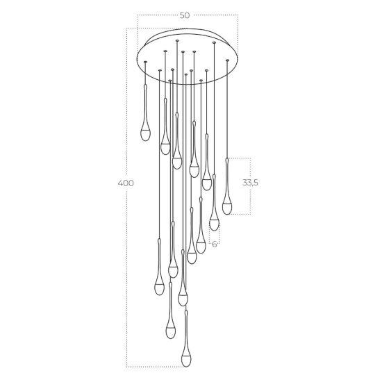 Lampa DALMA 14 BK AZ6011 AZZARDO