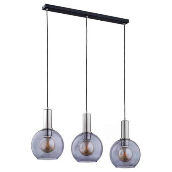 kinkiecik.pl Nowoczesna lampa wisząca DARIN SILVER OP. 3 PŁ 62172 ALFA