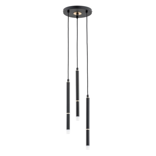 Lampa wisząca DESTO CZARNA - ZŁOTA 3xG9 62400 ALFA