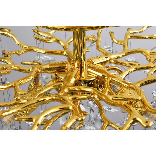 CINDY MX4115-6B-EGN-II LAMPA Sufitowa ZŁOTA/GOLD ZUMA LINE