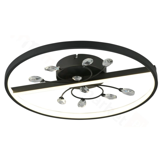 Dacota - plafon LED czarny mat 24W 4000K 1920lm 639201-30 REALITY