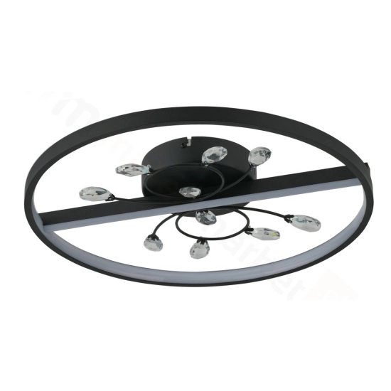 Dacota - plafon LED czarny mat 24W 4000K 1920lm 639201-30 REALITY