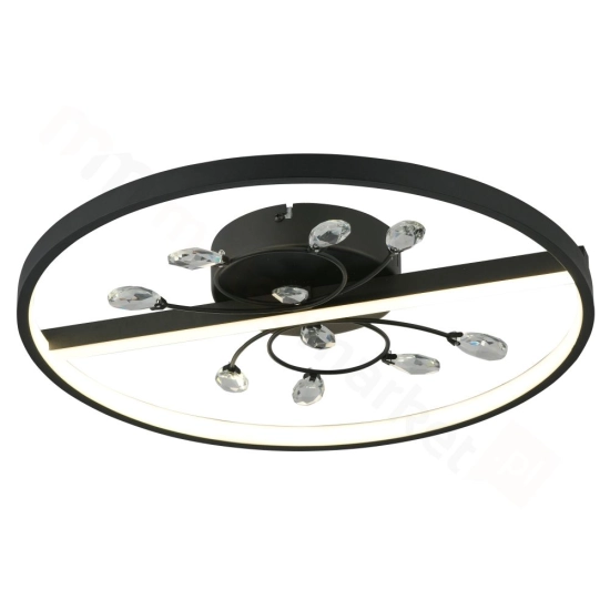 Dacota - plafon LED czarny mat 24W 4000K 1920lm 639201-30 REALITY