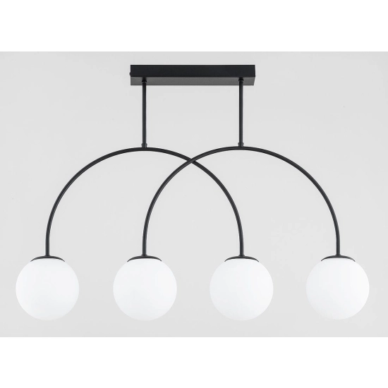 Lampa wisząca Dilar 4xE14 czarny 63292 ALFA