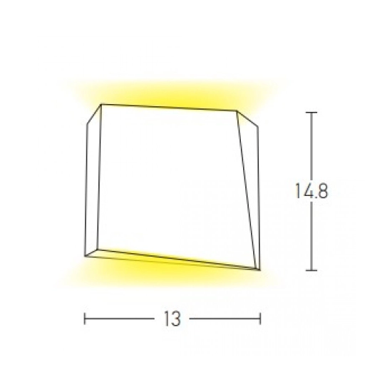 E114 OUTDOOR SCONCE LED 2X3W IP54 Zambelis Lights