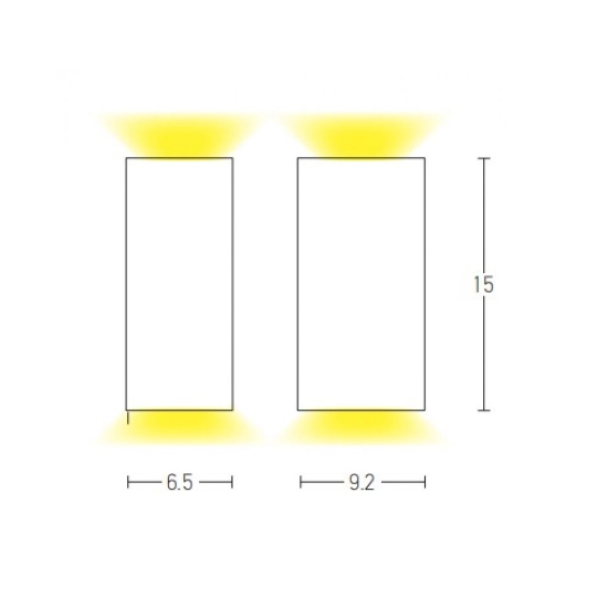 E124 OUTDOOR SCONCE 2xGU10 15W MAX/Bulb IP54 Zambelis Lights
