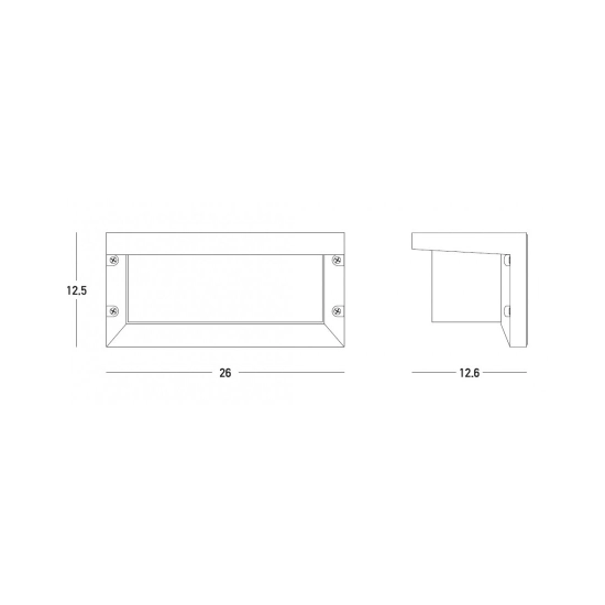 E128 OUTDOOR SCONCE 1L ALUMINIUM PC DIFFUSER GRAPHITE IP54 Zambelis Lights