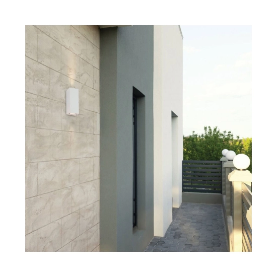 E151 OUTDOOR SCONCE 2XGU10 WHITE IP54 Zambelis Lights