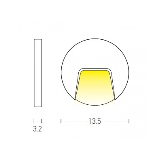 E184 OUTDOOR SCONCE LED 3W WHITE IP54 Zambelis Lights