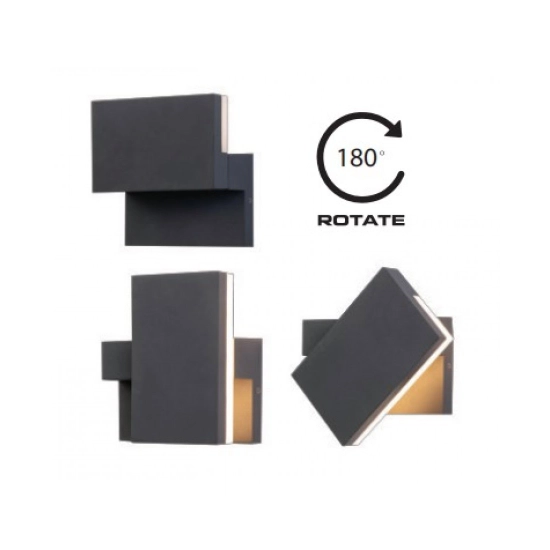 E199 OUTDOOR SCONCE LED 10W GRAPHITE IP65 Zambelis Lights
