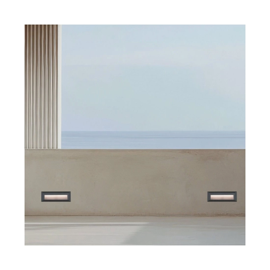 E229 OUTDOOR SCONCE 3W LED 3000K GRAPHITE IP65 Zambelis Lights