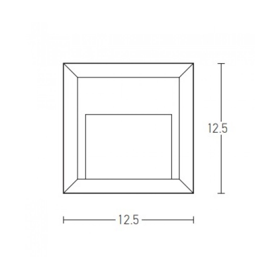 E230 OUTDOOR SCONCE 2W LED 3000K GRAPHITE IP65 Zambelis Lights