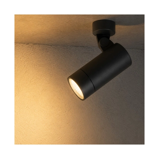 E235-27 OUTDOOR SPOT LED 12W 2700K ALUMINUM SANDY BLACK IP65 Zambelis Lights