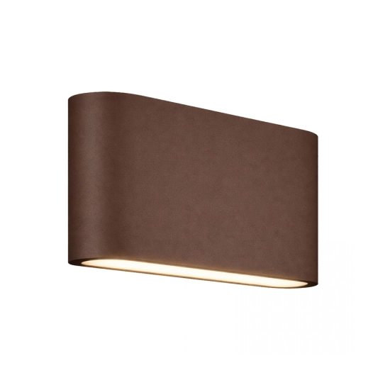 E239-27 OUTDOOR SCONCE LED 2X6W 2700K ALUMINUM BROWN IP65 Zambelis Lights